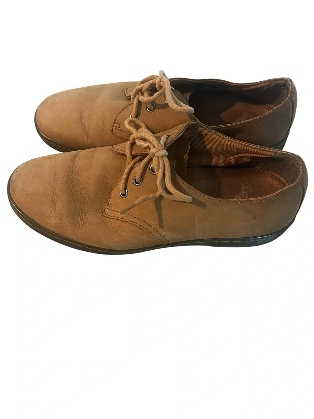 Dr. Marten Men's Casual Lace-Up Leather Shoes in Tan size 10